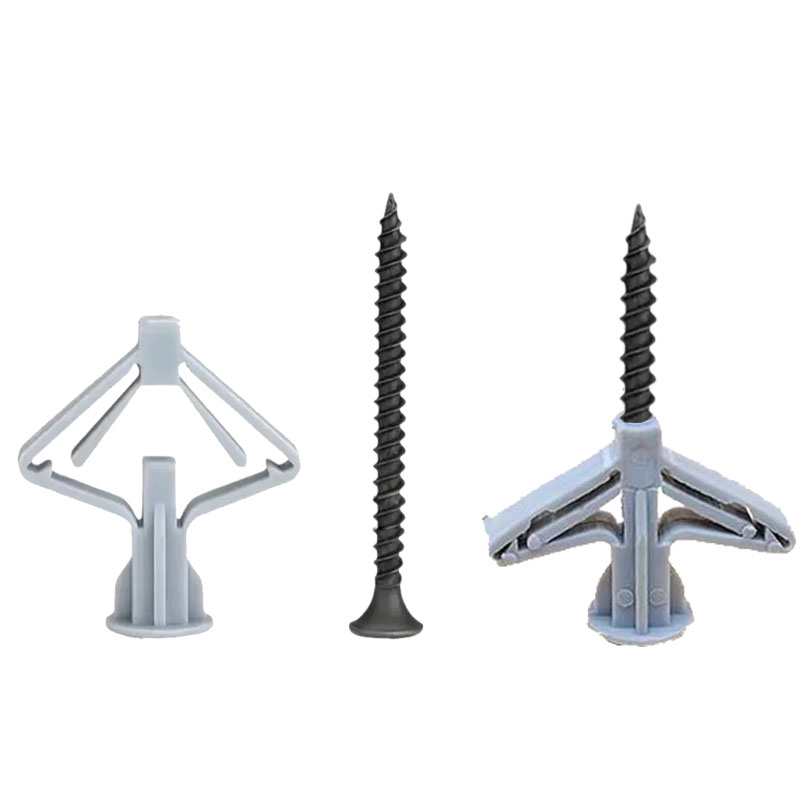Drywall Anchor Screw - 10-50セットの乾式壁用アンカーキット、中空壁用アンカー（ネジ付き）、ナイロン製プラスターボードプラグ、バタフライ型拡張チューブ、拡張パイプ