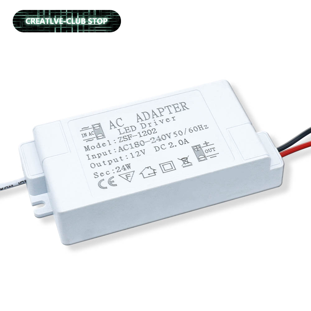 Home Improvement Loan - 住宅改修用電源アダプター,DC 12ボルト電源,LED照明トランス,6W, 12W, 18W, 24W, 36W,