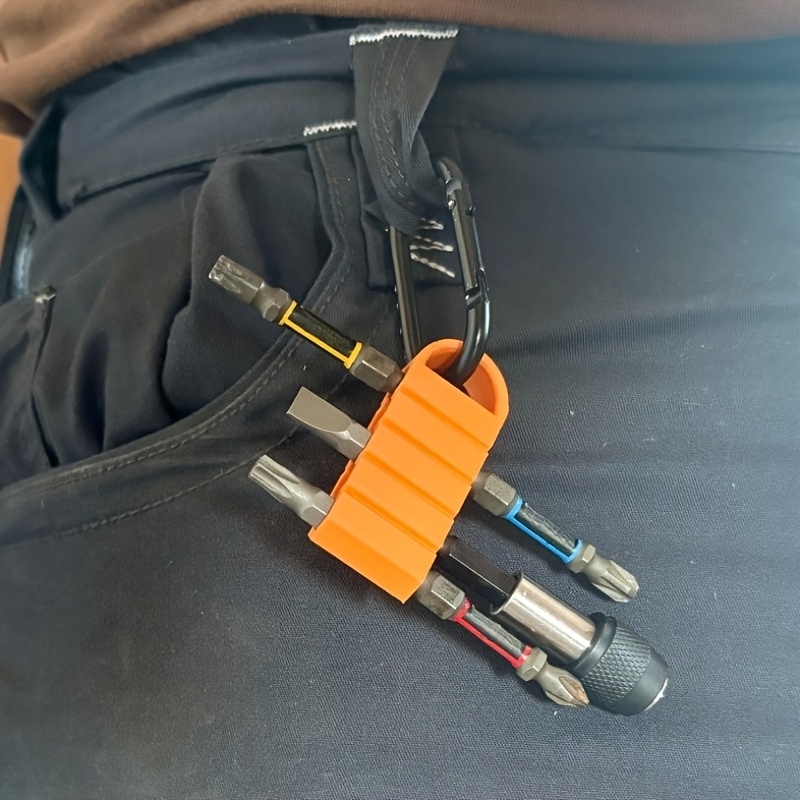 Home Improvement Handyman - 頑丈なワークパンツビットホルダーカラビナフリーマルチビットクリップホームセンターツール便利屋ポーチベルトアクセサリー