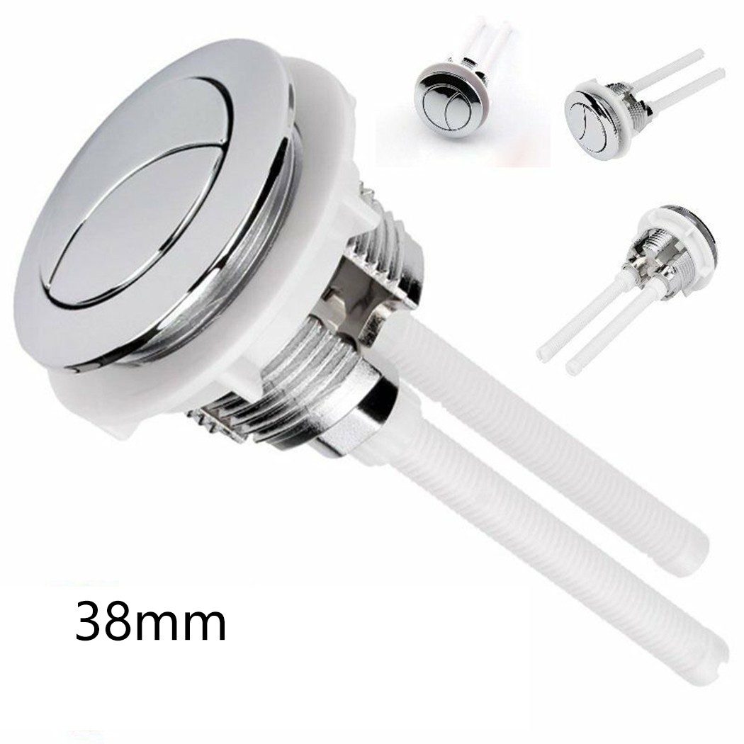 Toilet Flush Valve - デュアルフラッシュハンドルトイレプッシュボタン、水タンクボタン、丸弁プッシュボタン、家庭用工具の節水38mm