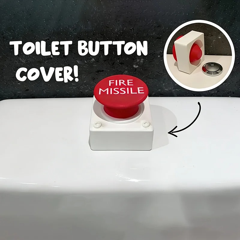 Toilet Flush Valve - トイレのフラッシュボタンカバー1個、穴あけ不要で取り付け可能、浴室やトイレの標準バルブに適合するDIYパーツ