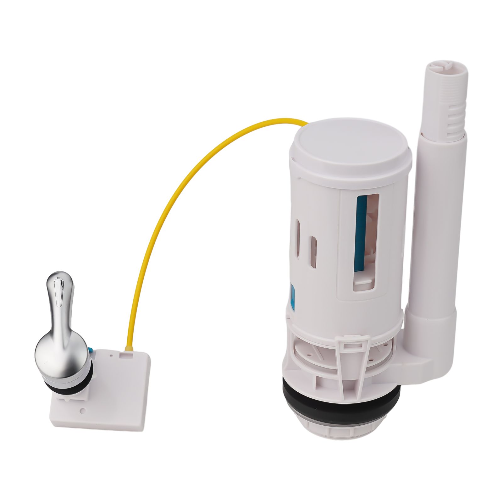 Toilet Flush Valve - デュアルフラッシュバルブ制御装置 プラスチック製浴室アクセサリー 排水バルブ オーバーフローレバー部品 トイレタンク ワイヤー制御式