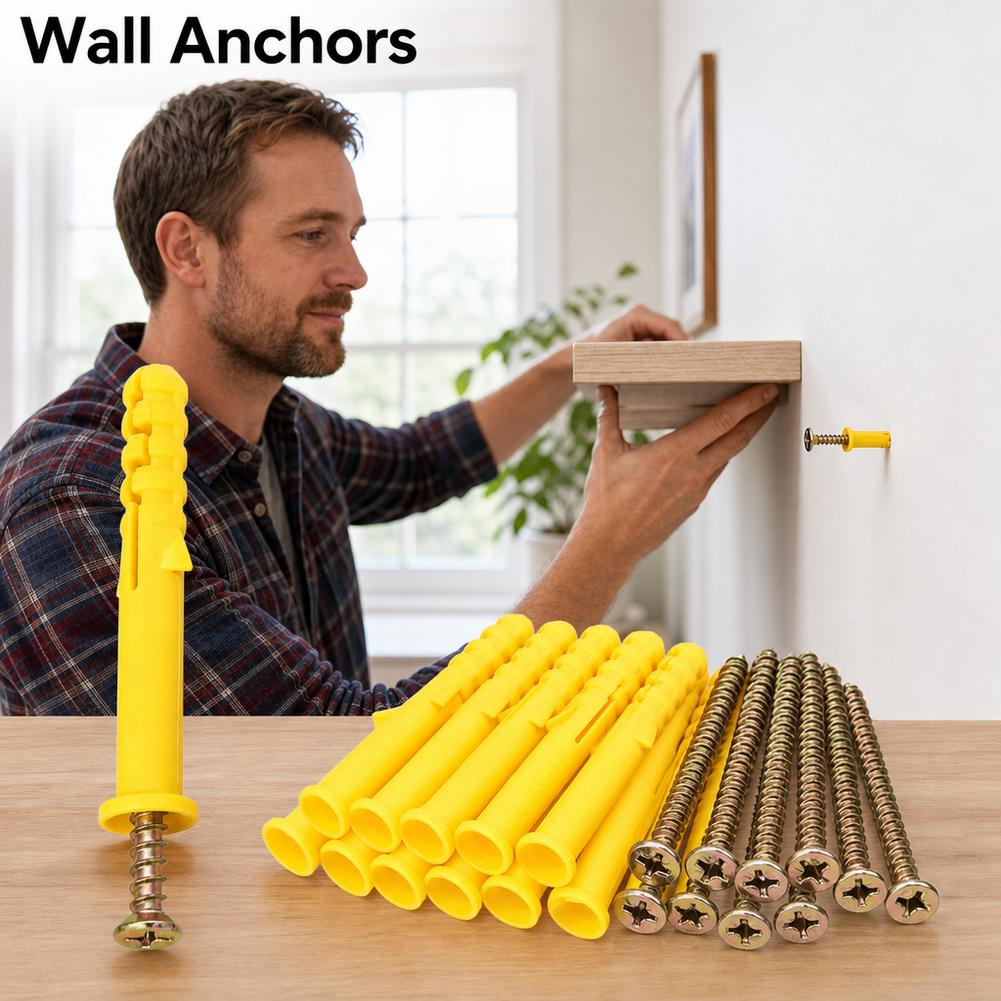 Drywall Anchor Screw - 10/30 個 M6 M8 ヘビーデューティ乾式壁アンカーネジ詰め合わせキット亜鉛メッキ鋼ファスナー住宅改修建設プロジェクト