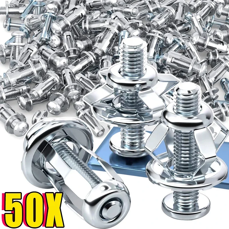 Drywall Anchor Screw - ペタルスクリュー ジャックナット スクリューアンカー カーテン用ペタル拡張プラグ 拡張クランプ ペタルリベット