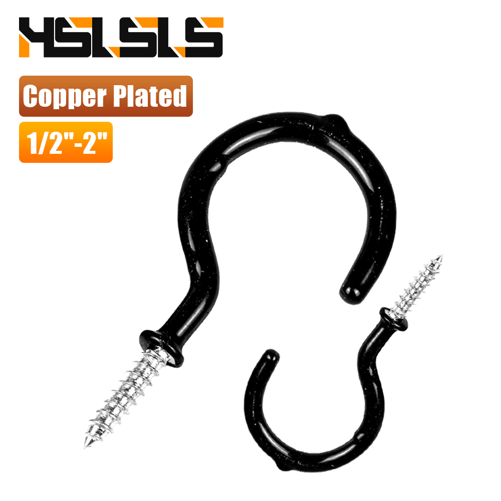 Drywall Anchor Screw - Hslss-ブラックシーリングフック、カーボンスチールマグ、カップフック、アンカー付きの木製および乾式壁、スクリューイン、1/2インチ-2インチ、10-30個