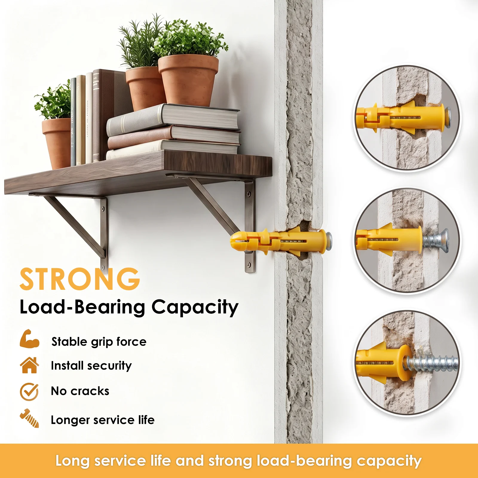 540個入りドライウォールアンカーとネジの詰め合わせキット、 - Drywall Anchor Screw のレビューと価格