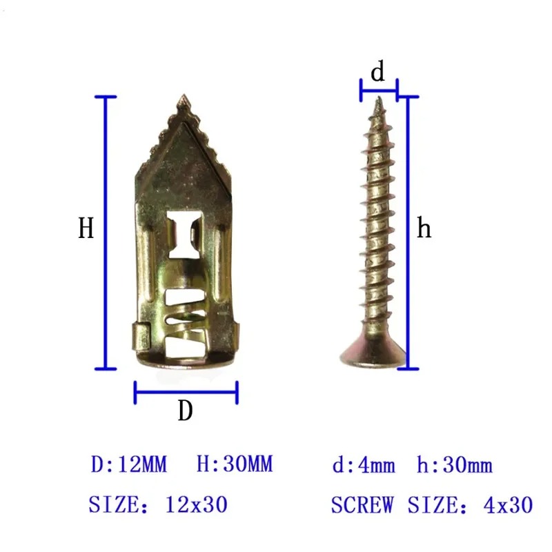 20/50/100個入り セルフドリリング乾式壁用アンカー  - Drywall Anchor Screw のレビューと価格