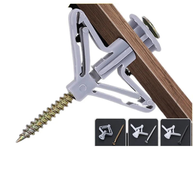 50 セットプラスチックナイロンプレーンタイプ拡張ボルト中空 - Drywall Anchor Screw のレビューと価格