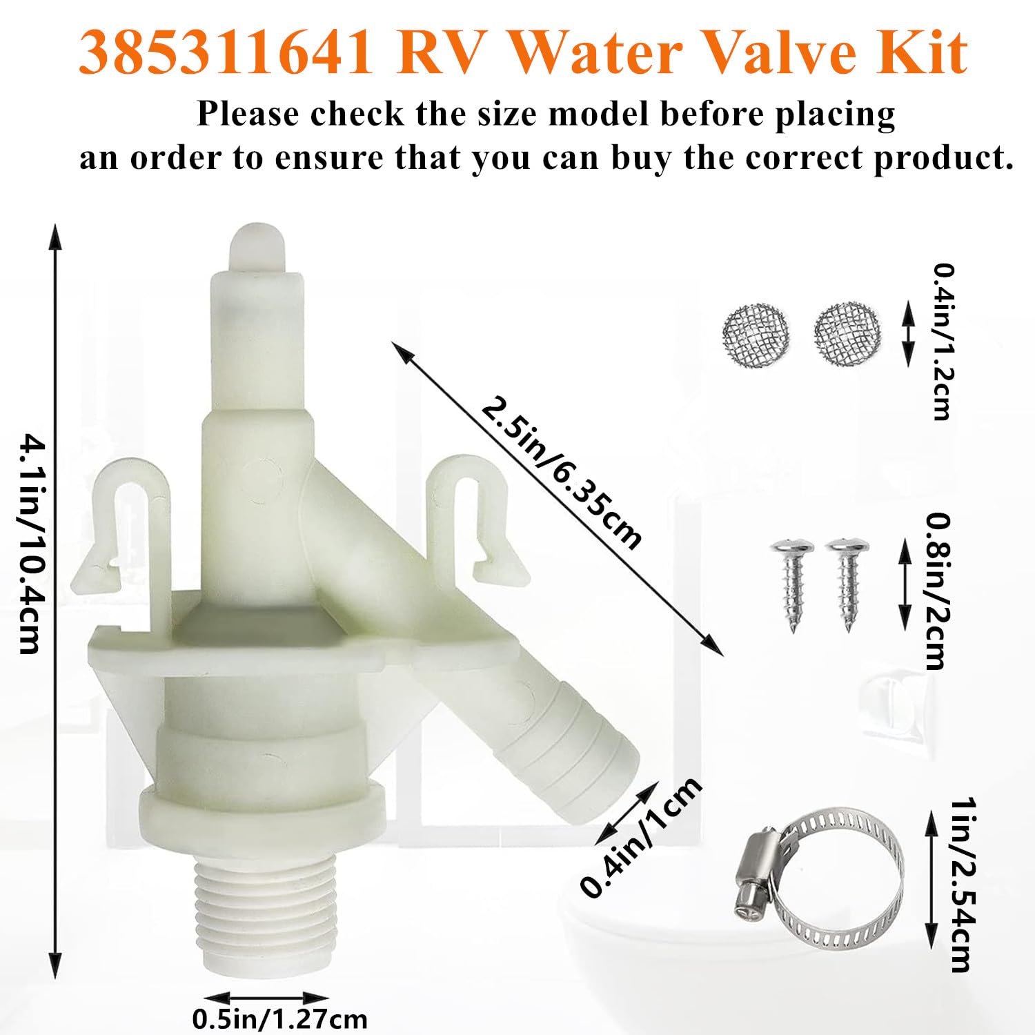 RVトイレフラッシュバルブ漏れなし耐腐食性ABS製、冬キャン - Toilet Flush Valve のレビューと価格