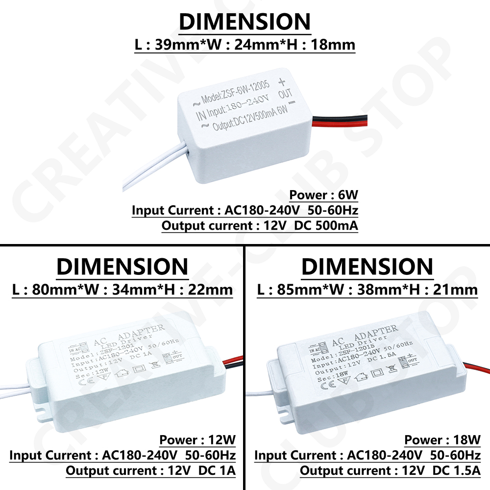 住宅改修用電源アダプター,DC 12ボルト電源,LED照明ト - Home Improvement Loan のレビューと価格