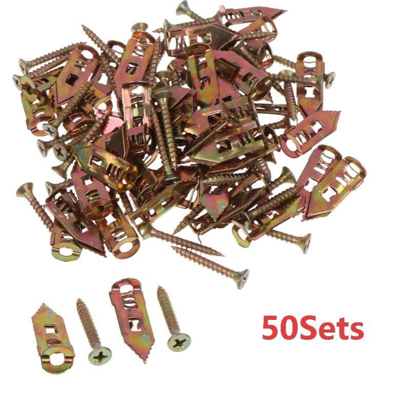 50個入りセルフタッピングドライウォールアンカーキット、中空 - Drywall Anchor Screw のレビューと価格