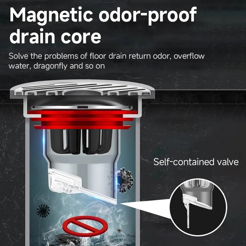 防臭床排水バルブ下水道コア逆流防止シャワープラグキッチンバス - Toilet Flush Valve のレビューと価格