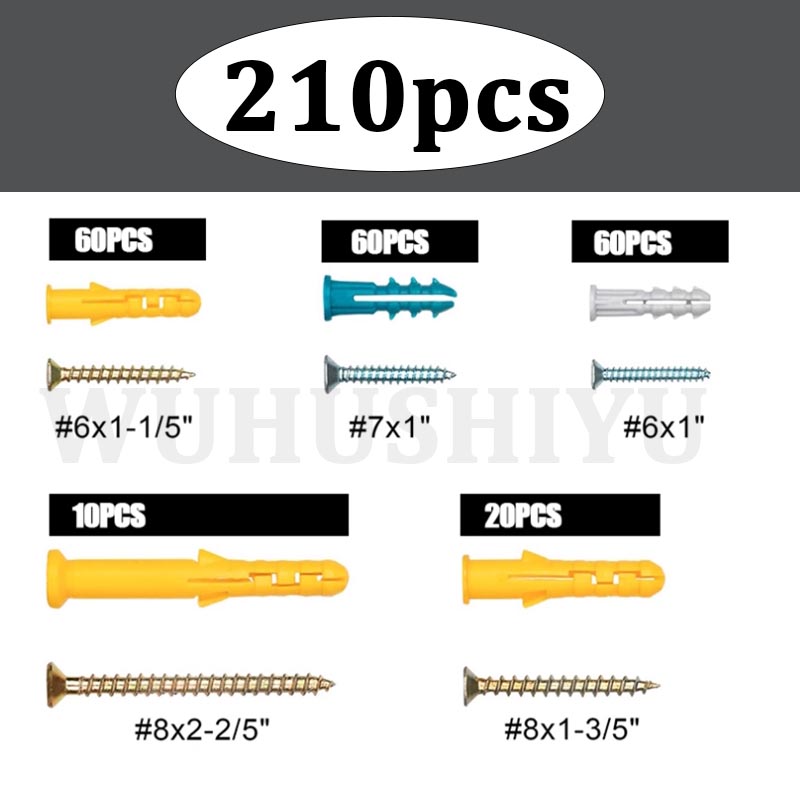 ドライウォールアンカーとネジ詰め合わせキット ドライウォール - Drywall Anchor Screw のレビューと価格