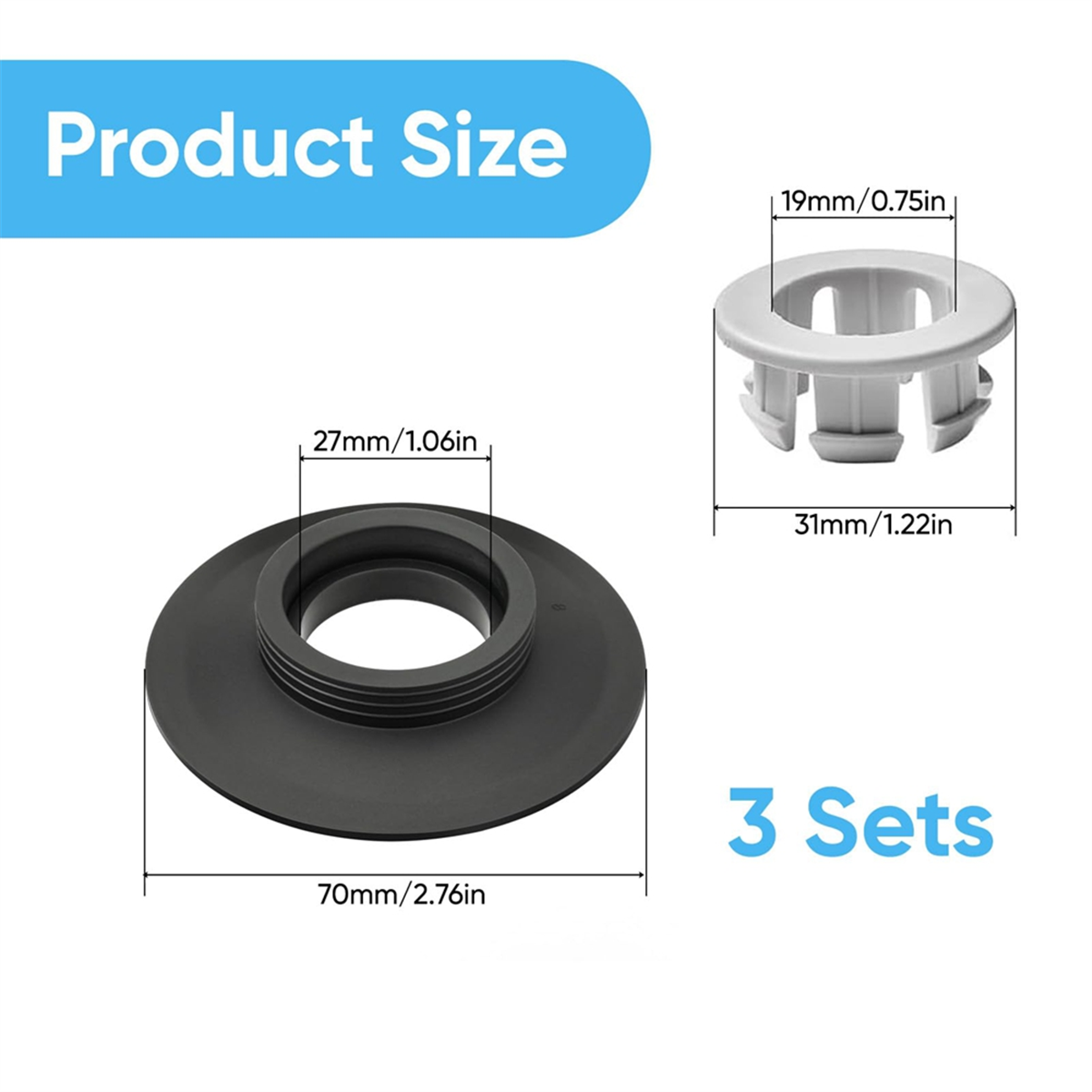 AA25 フラッシュバルブシール用、3パックトイレフラッシュ - Toilet Flush Valve のレビューと価格