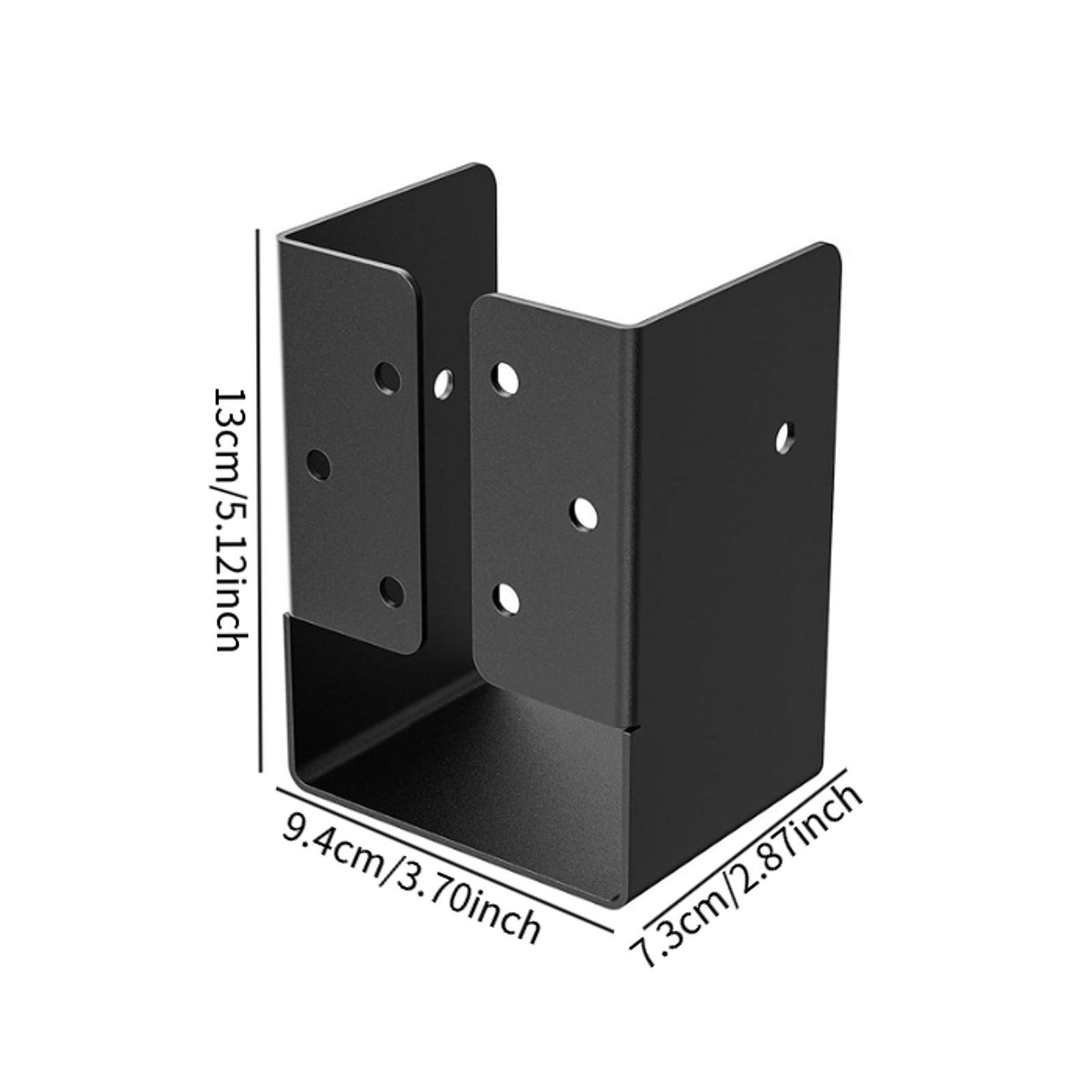 金属製隠し梁ハンガーブラケット、黒色フランジ付き、木製フェン - Home Improvement Fence のレビューと価格