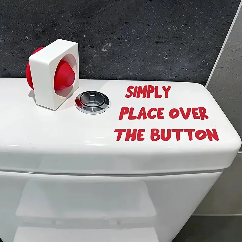 トイレの洗浄ボタン用カバー1個。穴あけ不要で、浴室やトイレの - Toilet Flush Valve のレビューと価格