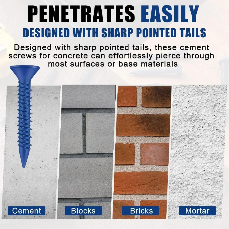 コンクリートネジ、青色の平頭ネジ、高低ネジ、尖頭皿頭ネジ、レ - Drywall Anchor Screw のレビューと価格