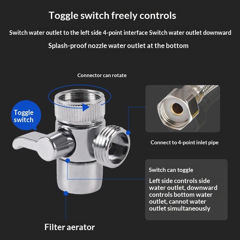 1PC 蛇口アダプターキッチンシンクスプリッターダイバーター - Toilet Flush Valve のレビューと価格